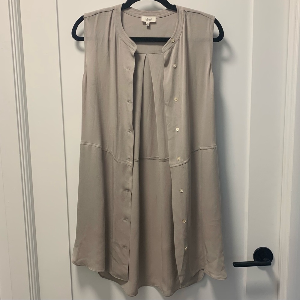 Wilfred - 100% Silk Button down shirt/dress - xxs